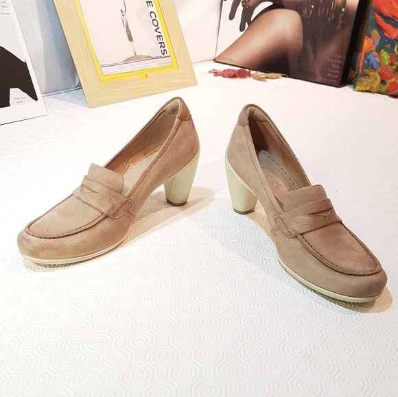 Ecco SculLeather heeled shoes - Picture 3 of 5